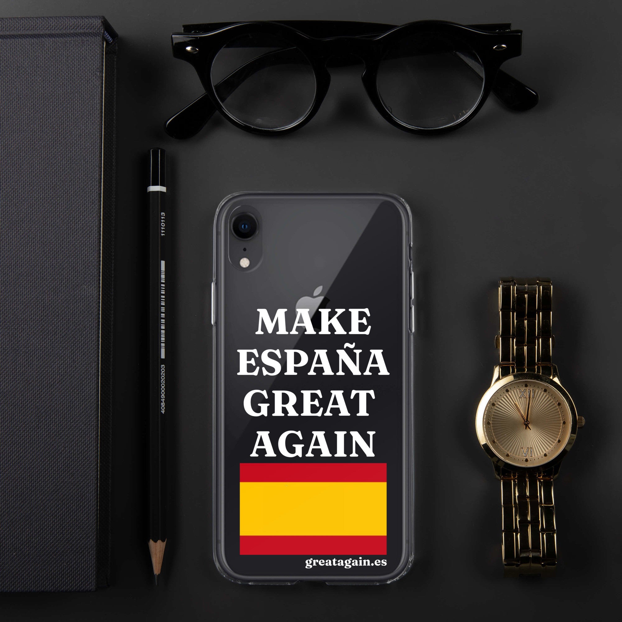 Carcasa transparente para iPhone® Make España Great Again