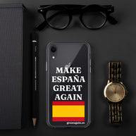 Carcasa transparente para iPhone® Make España Great Again