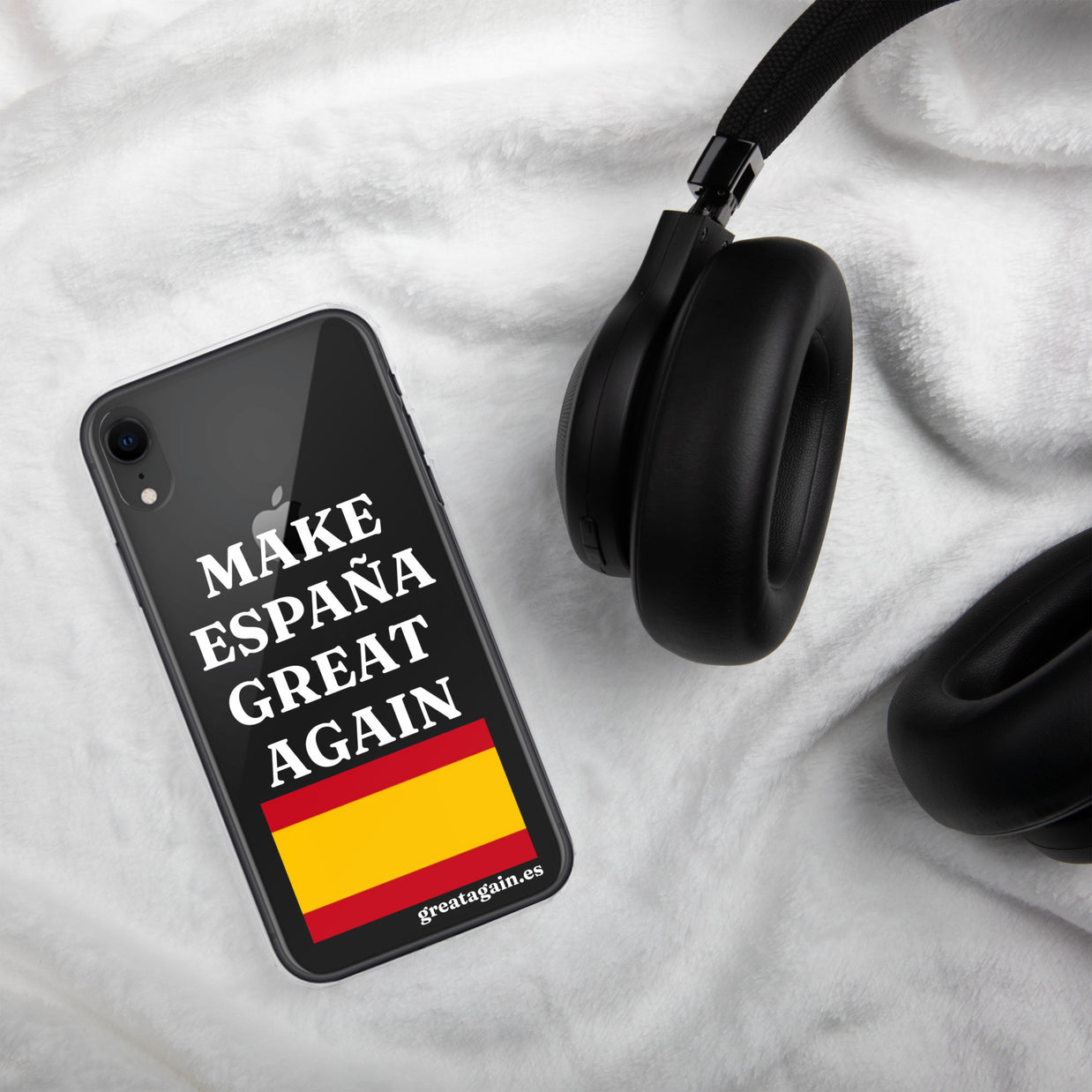 Carcasa transparente para iPhone® Make España Great Again