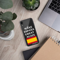 Carcasa transparente para iPhone® Make España Great Again