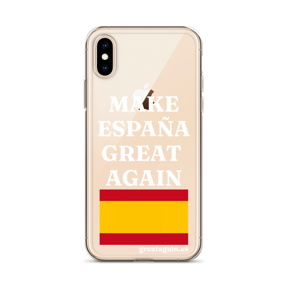 Carcasa transparente para iPhone® Make España Great Again