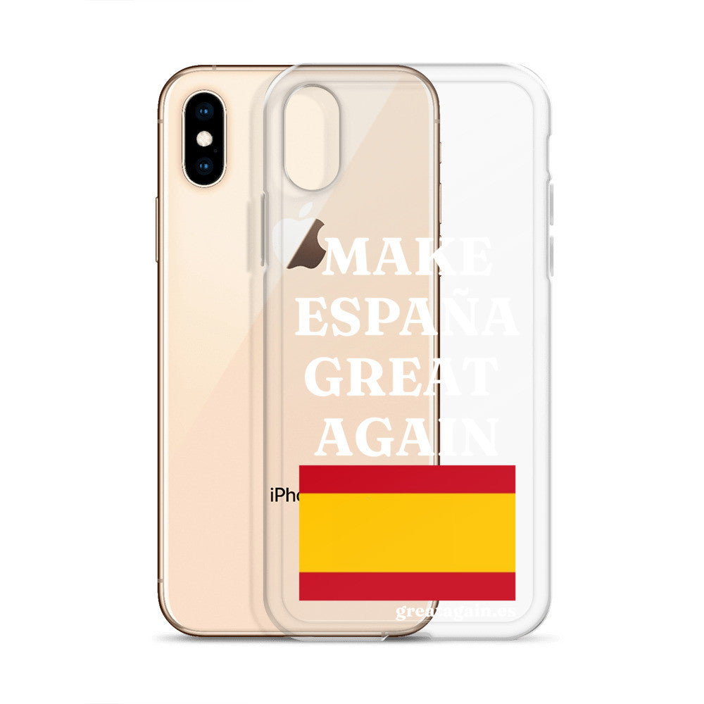 Carcasa transparente para iPhone® Make España Great Again
