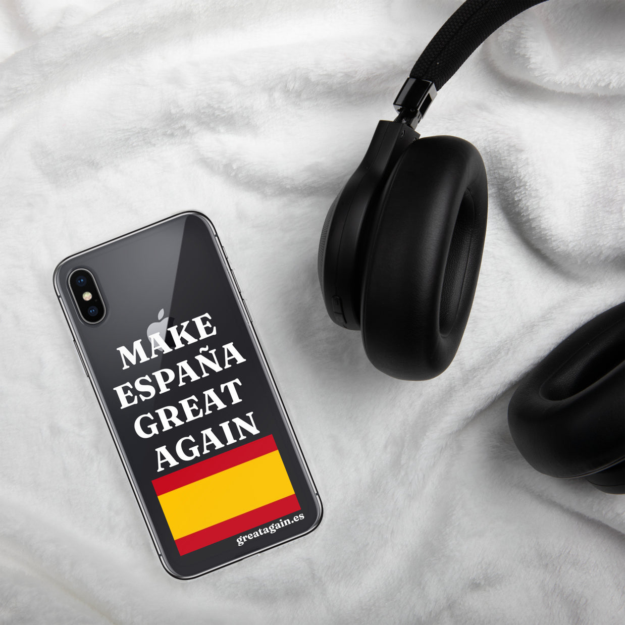 Carcasa transparente para iPhone® Make España Great Again