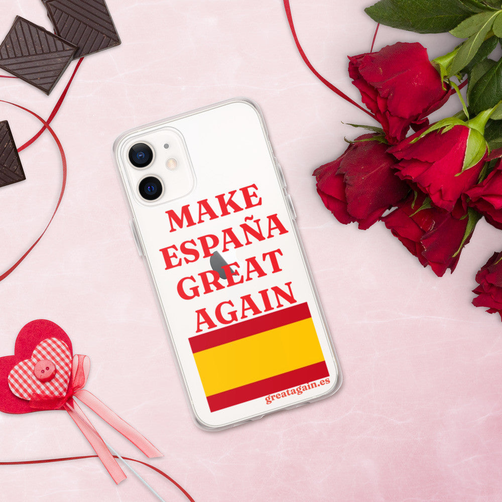 Carcasa transparente iPhone® Make España Great Again
