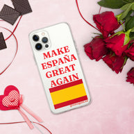 Carcasa transparente iPhone® Make España Great Again