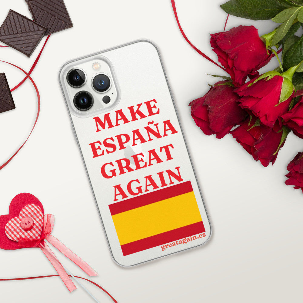 Carcasa transparente iPhone® Make España Great Again