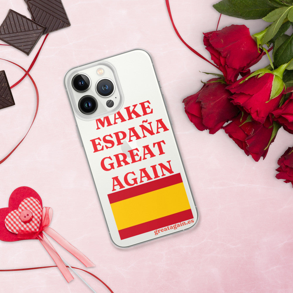 Carcasa transparente iPhone® Make España Great Again