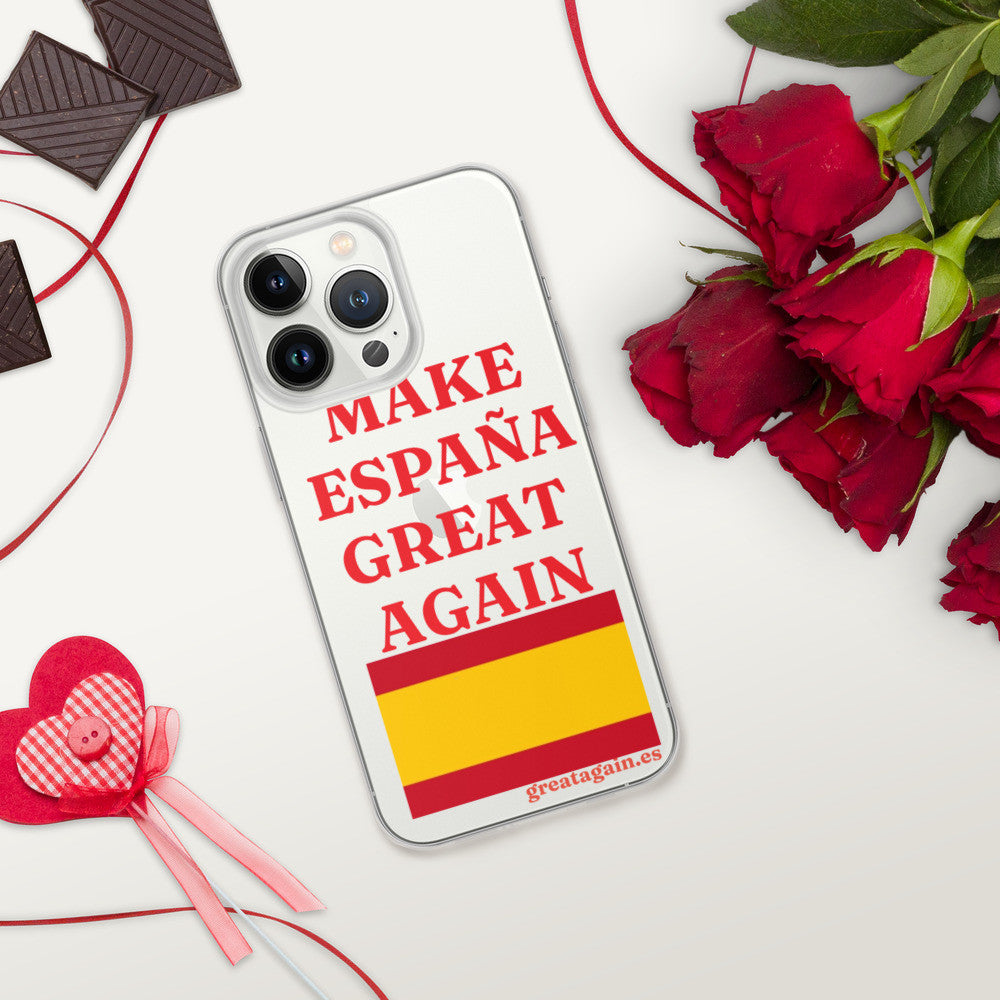 Carcasa transparente iPhone® Make España Great Again