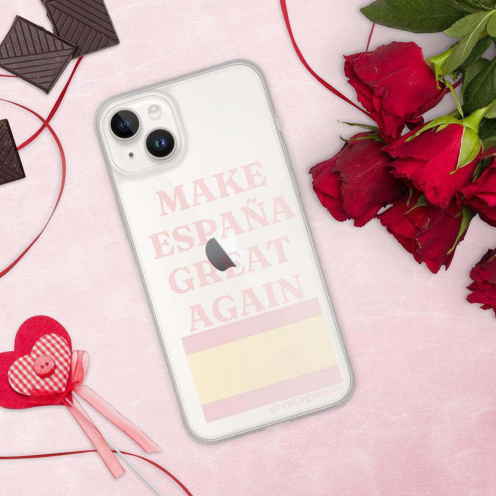 Carcasa transparente iPhone® Make España Great Again