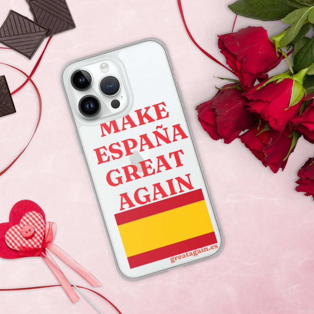Carcasa transparente iPhone® Make España Great Again