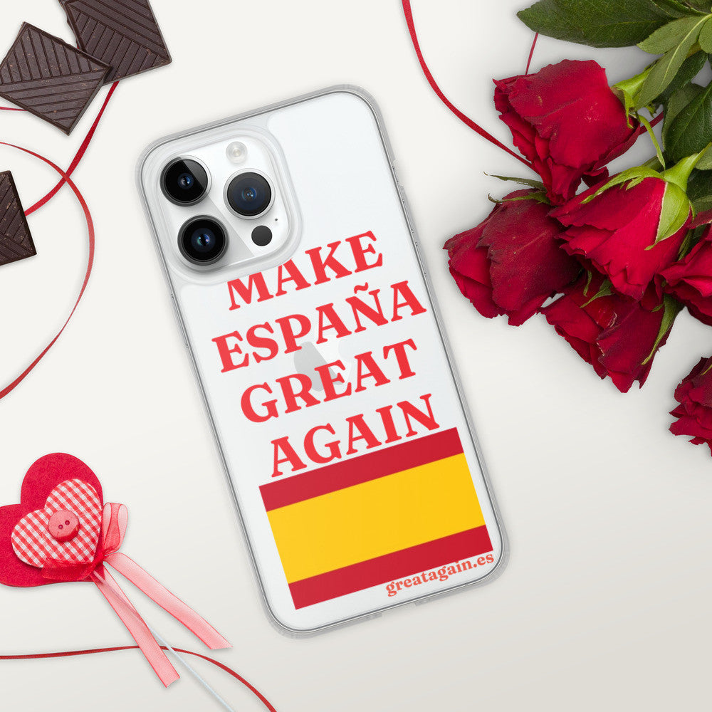Carcasa transparente iPhone® Make España Great Again