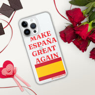 Carcasa transparente iPhone® Make España Great Again