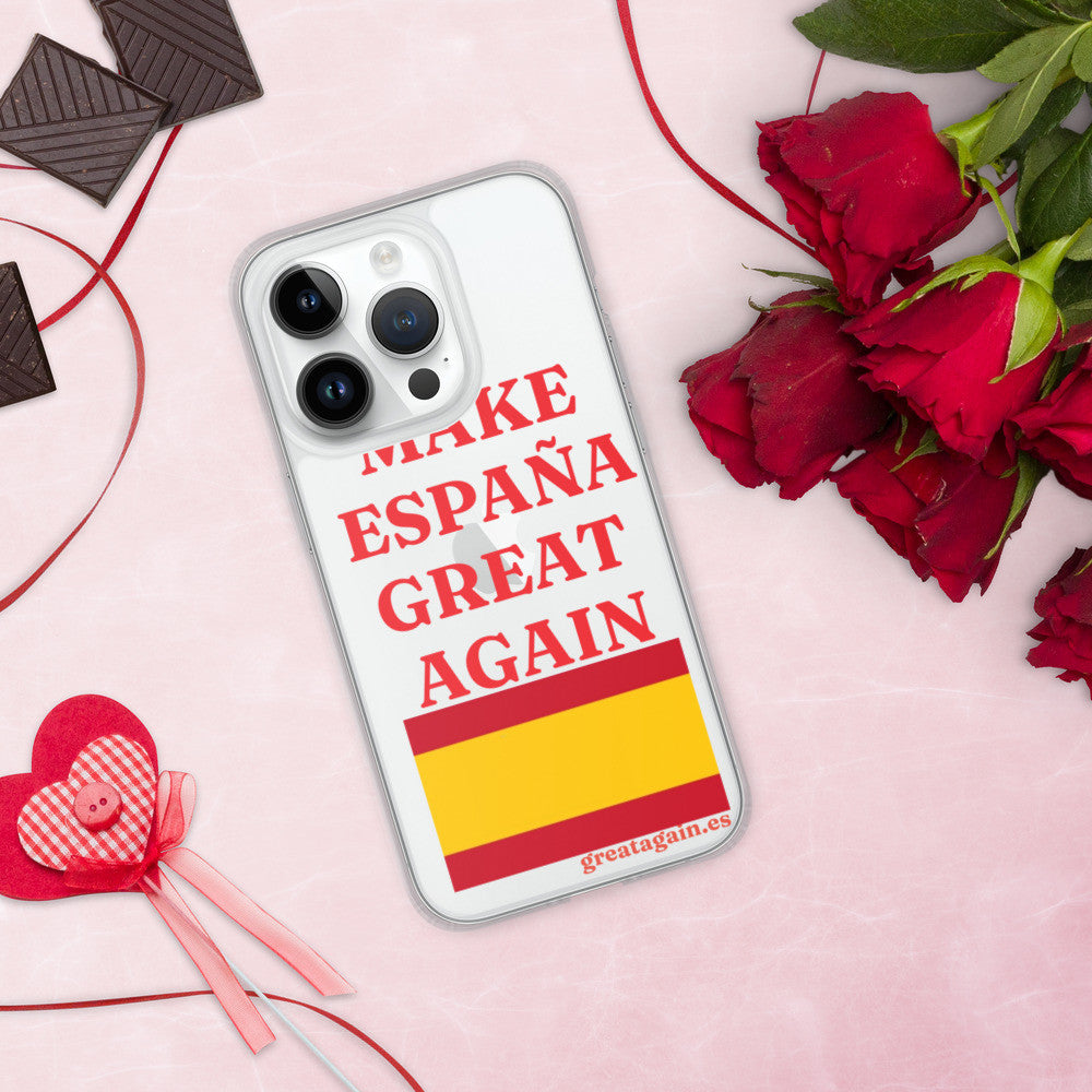 Carcasa transparente iPhone® Make España Great Again