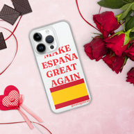 Carcasa transparente iPhone® Make España Great Again