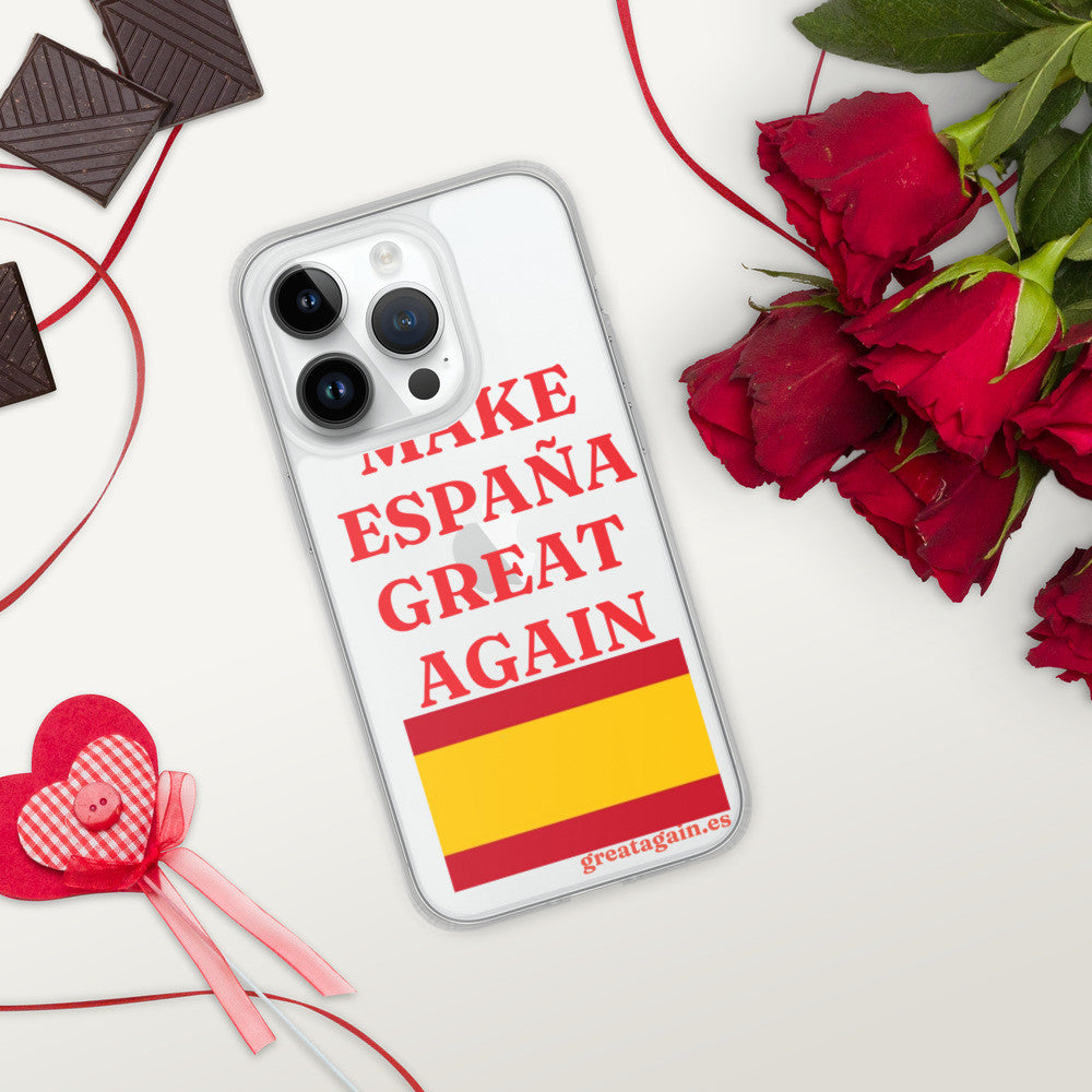Carcasa transparente iPhone® Make España Great Again
