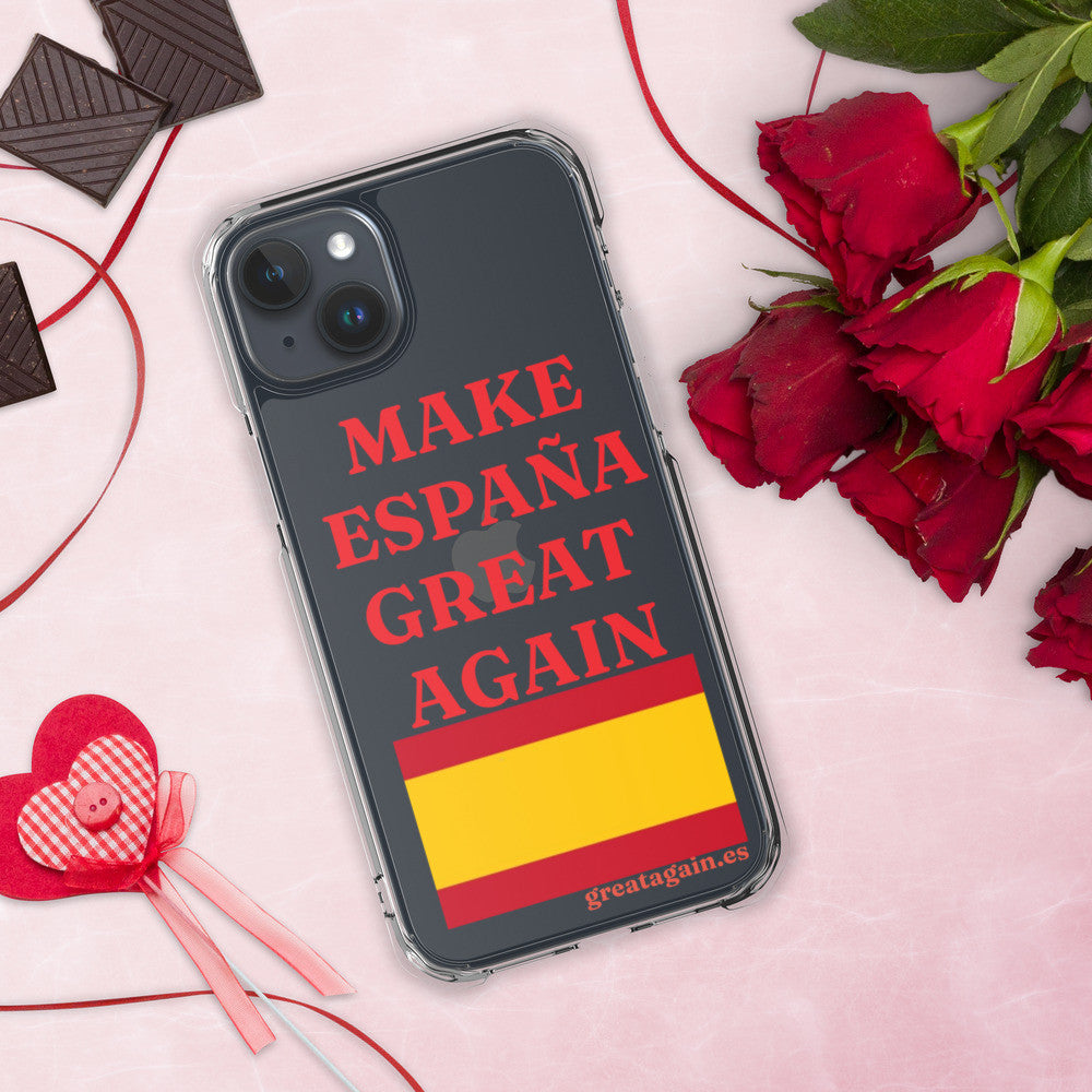 Carcasa transparente iPhone® Make España Great Again