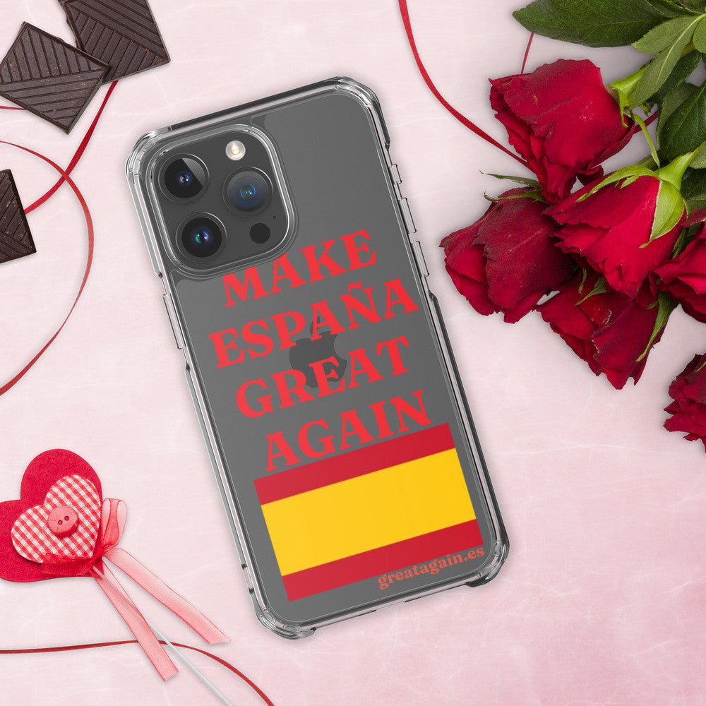 Carcasa transparente iPhone® Make España Great Again
