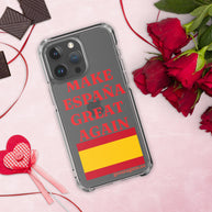 Carcasa transparente iPhone® Make España Great Again