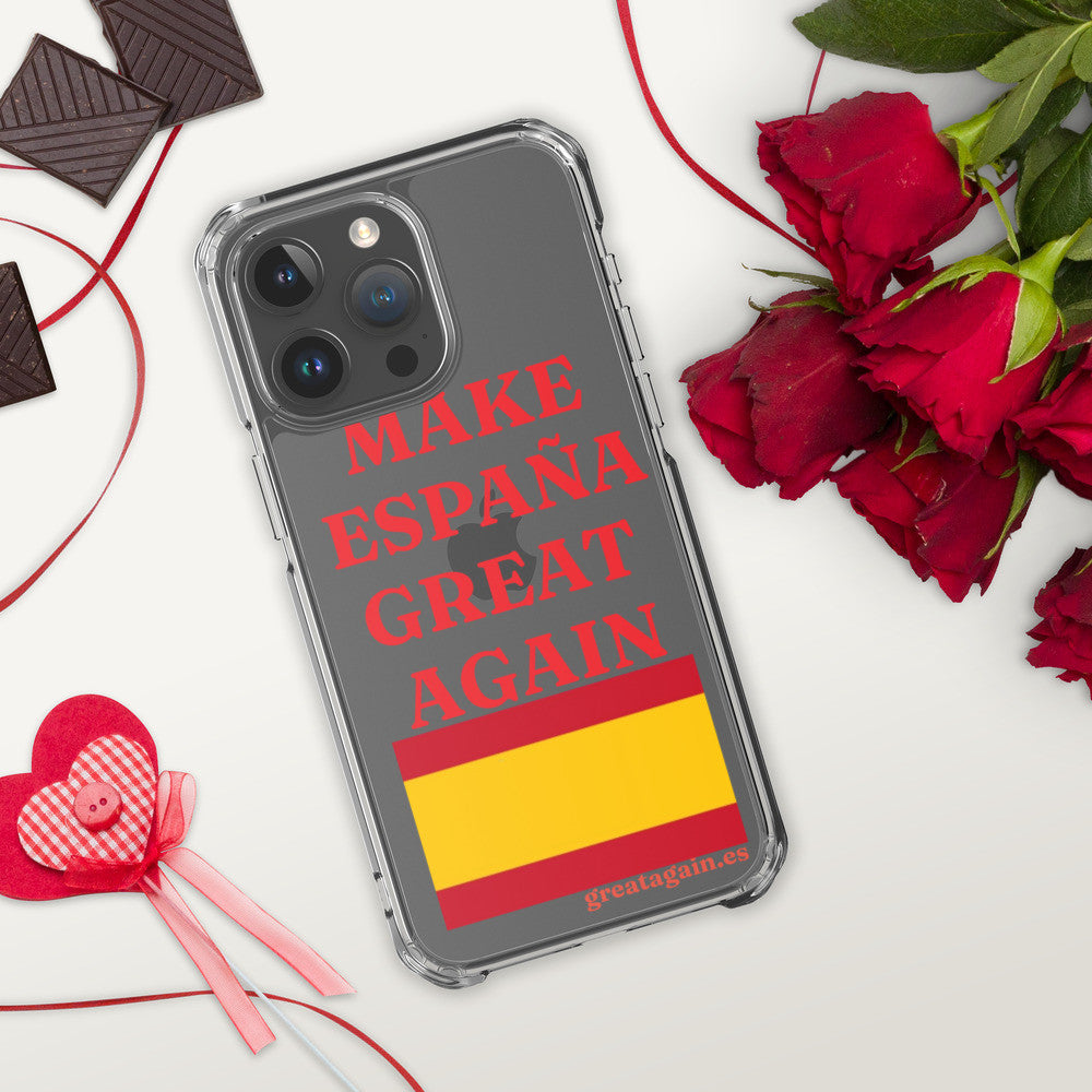 Carcasa transparente iPhone® Make España Great Again