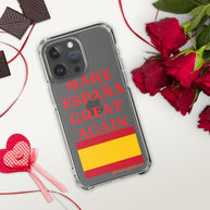 Carcasa transparente iPhone® Make España Great Again