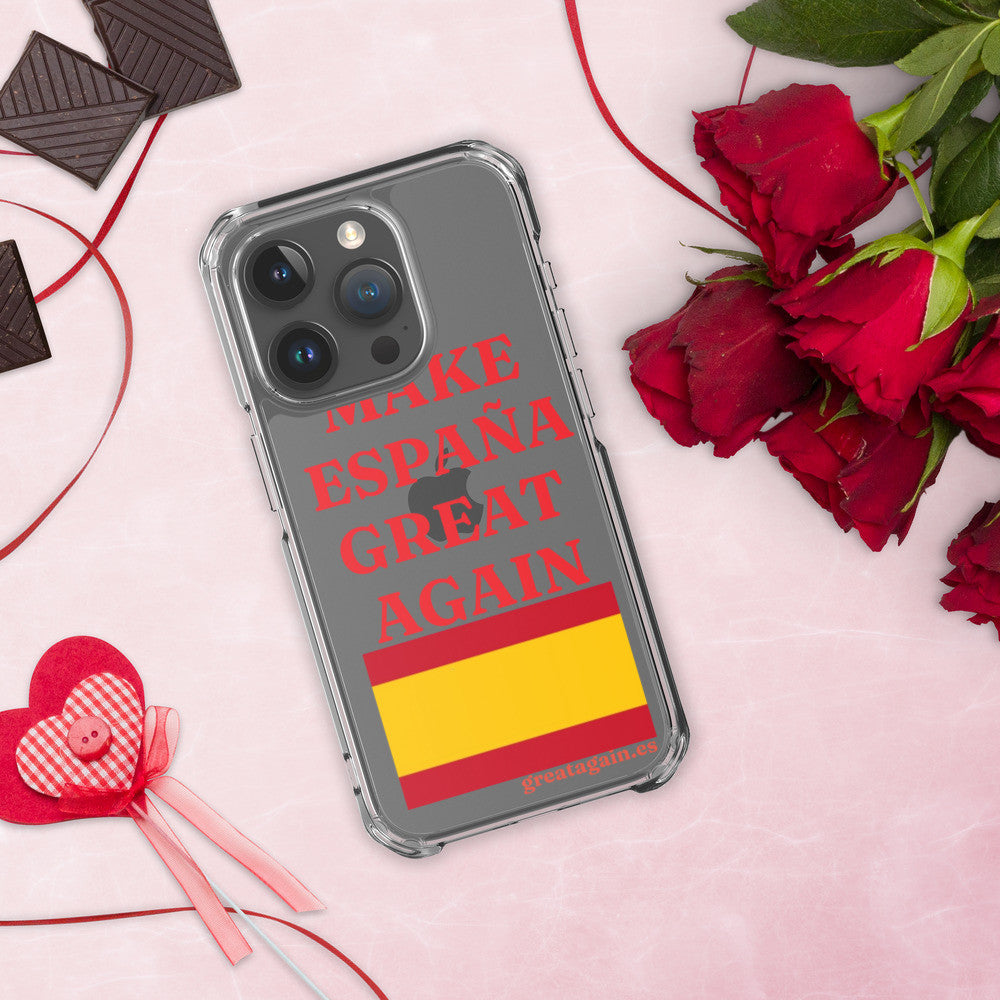 Carcasa transparente iPhone® Make España Great Again