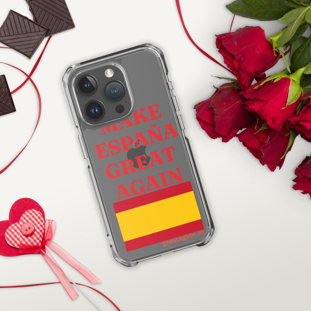 Carcasa transparente iPhone® Make España Great Again