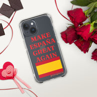 Carcasa transparente iPhone® Make España Great Again