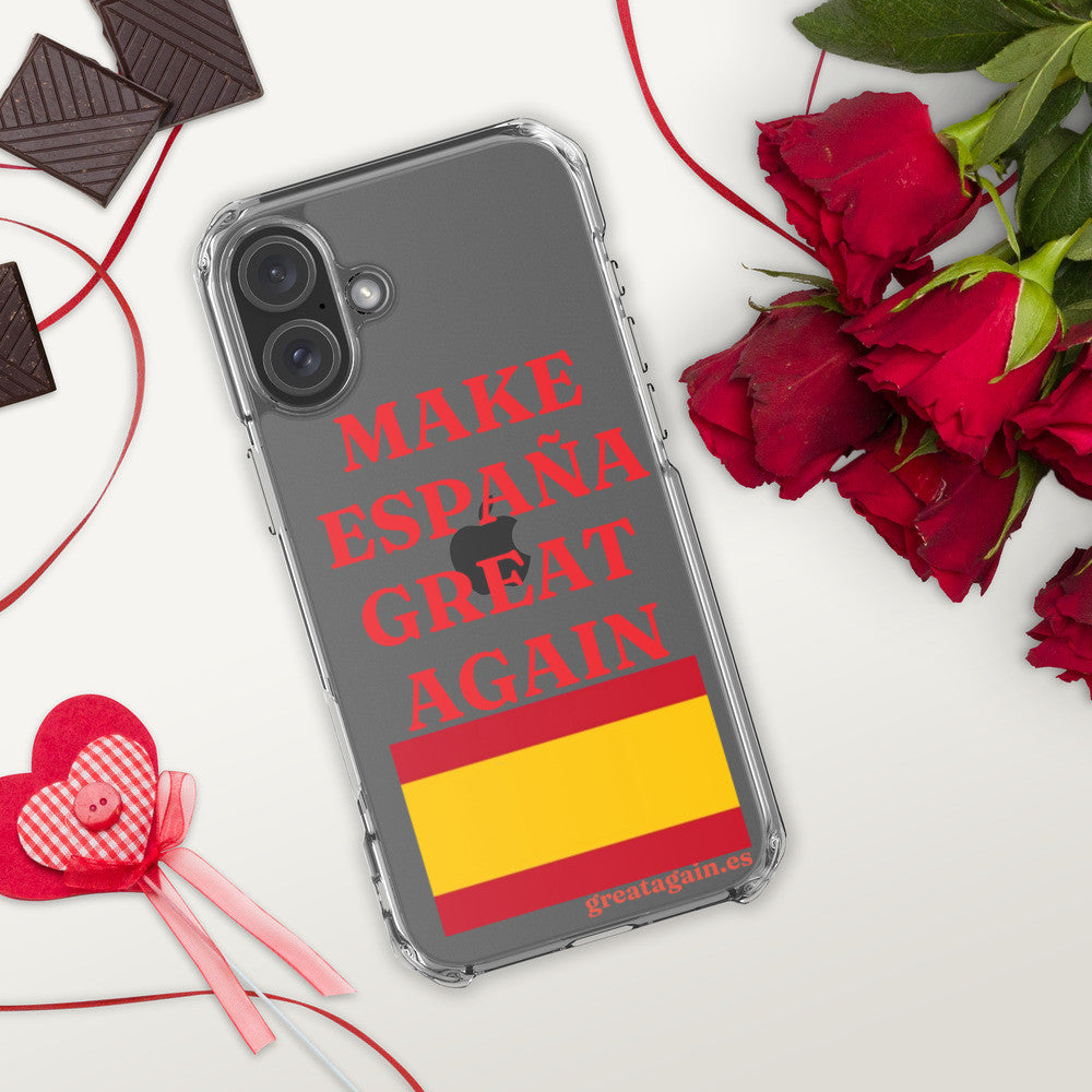 Carcasa transparente iPhone® Make España Great Again