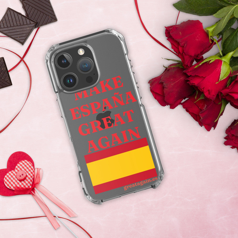 Carcasa transparente iPhone® Make España Great Again