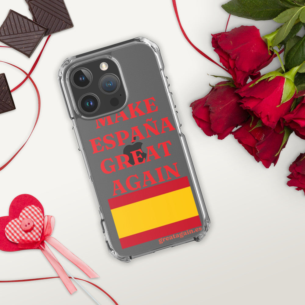 Carcasa transparente iPhone® Make España Great Again
