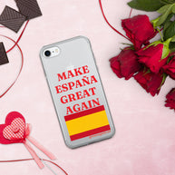 Carcasa transparente iPhone® Make España Great Again