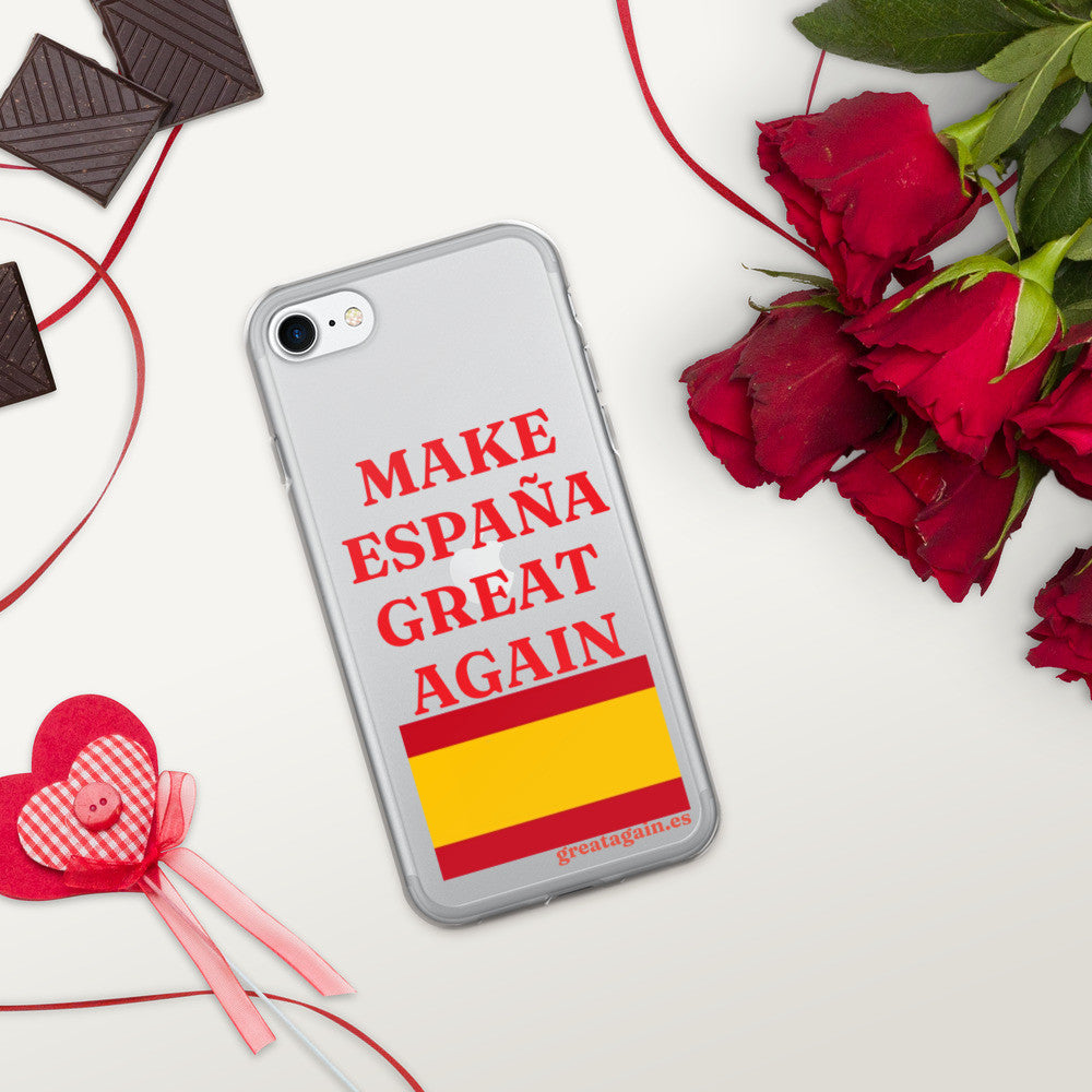 Carcasa transparente iPhone® Make España Great Again