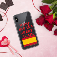 Carcasa transparente iPhone® Make España Great Again