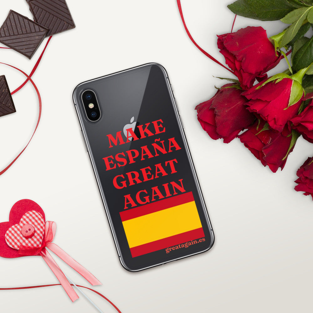 Carcasa transparente iPhone® Make España Great Again