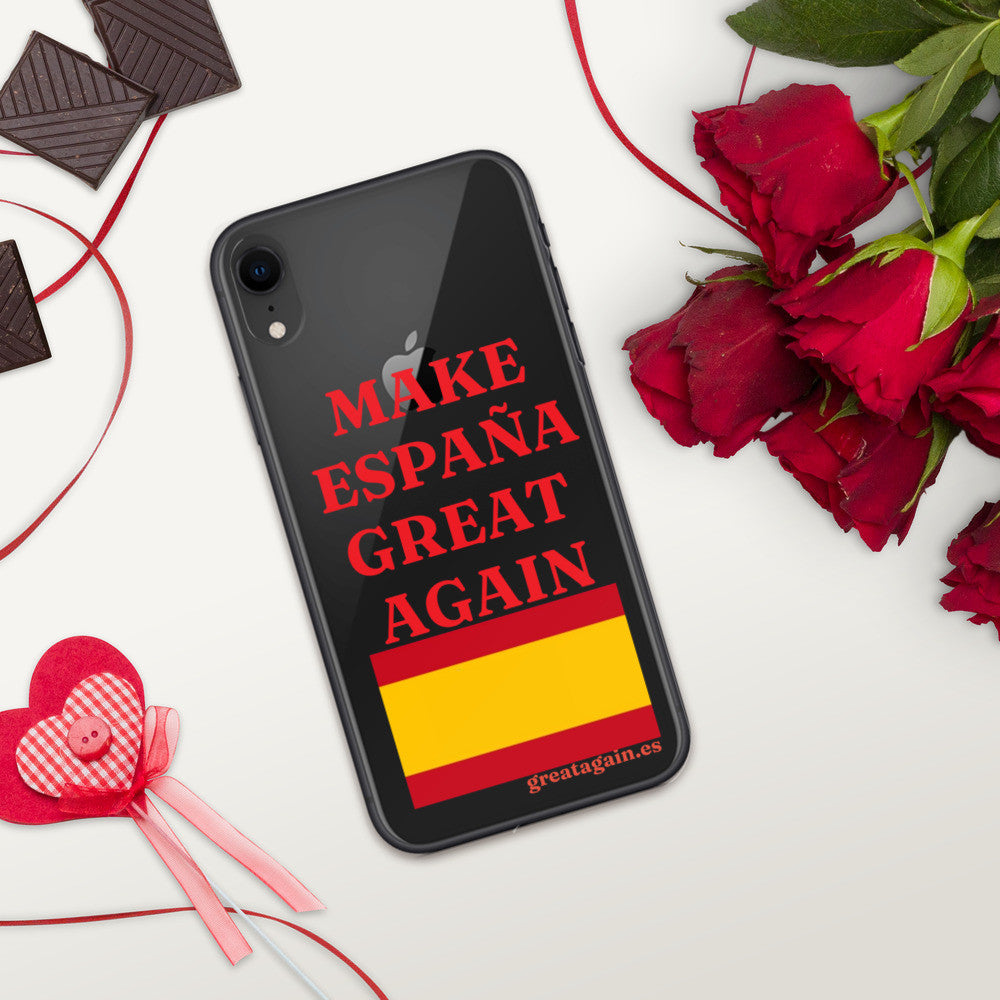 Carcasa transparente iPhone® Make España Great Again