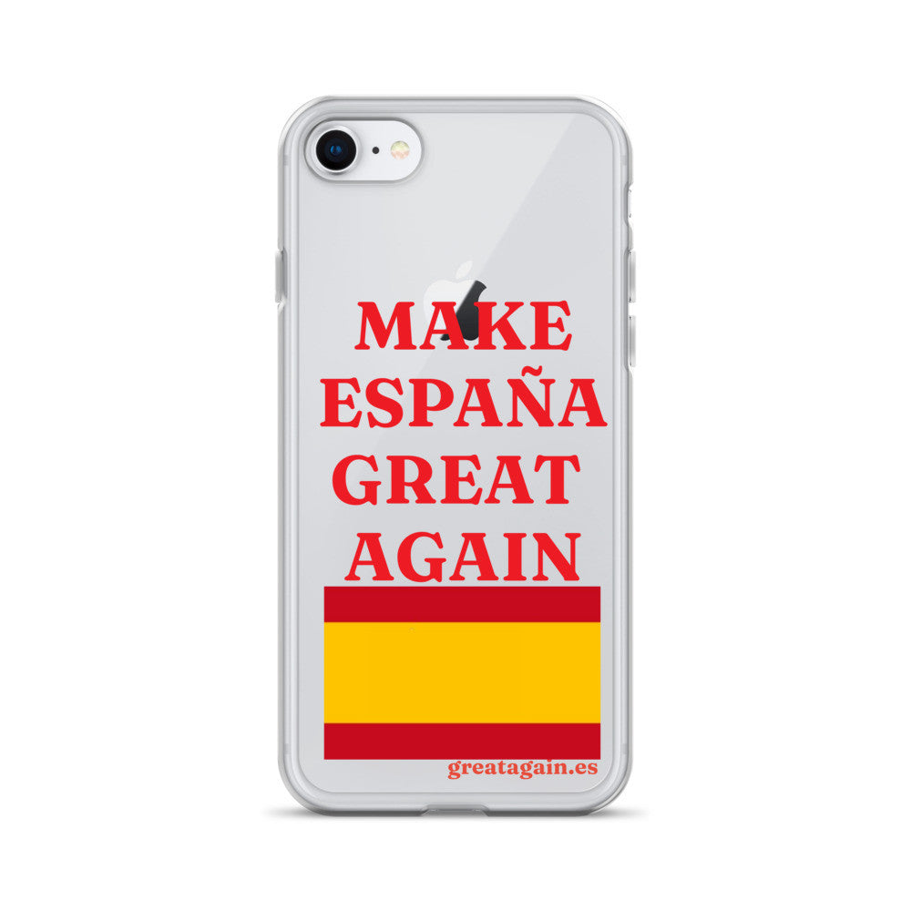 Carcasa transparente iPhone® Make España Great Again