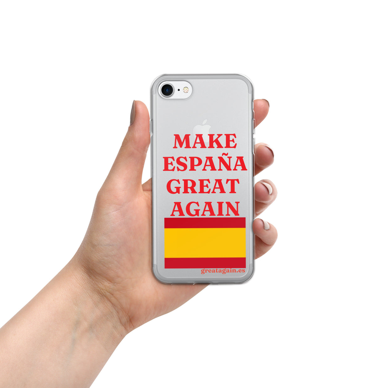 Carcasa transparente iPhone® Make España Great Again