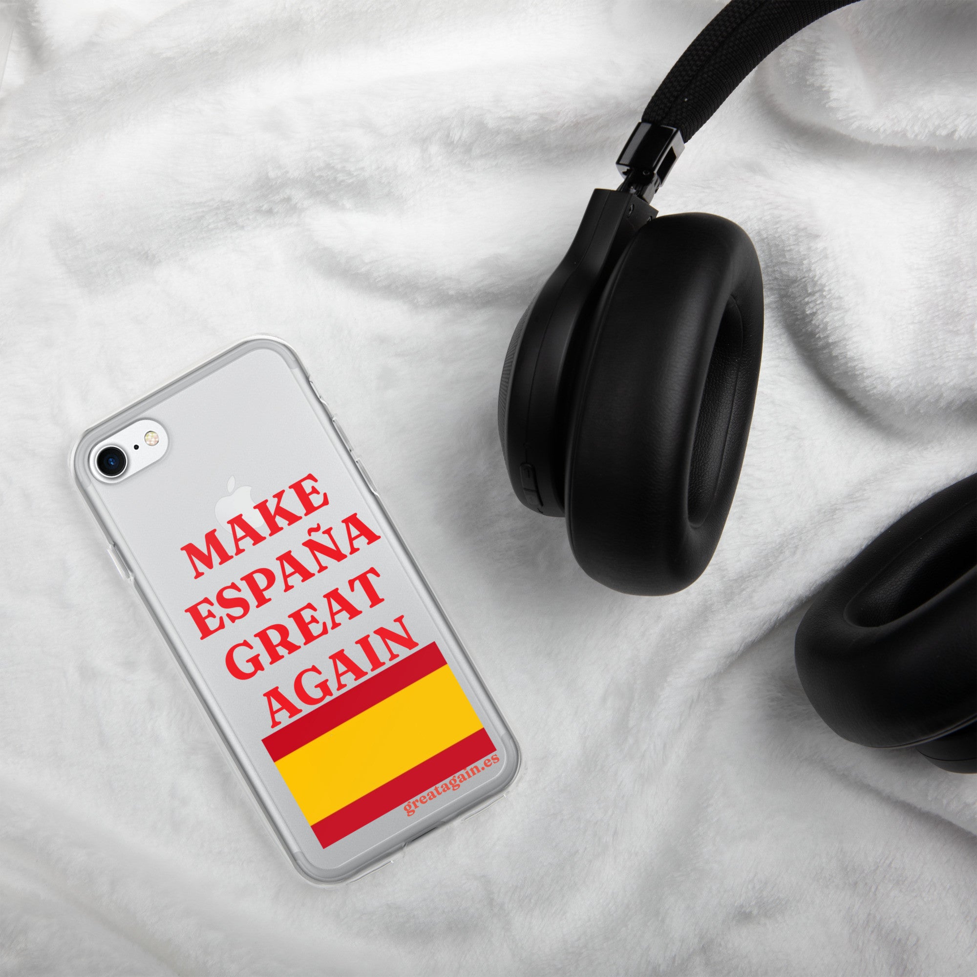 Carcasa transparente iPhone® Make España Great Again