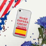 Carcasa transparente iPhone® Make España Great Again