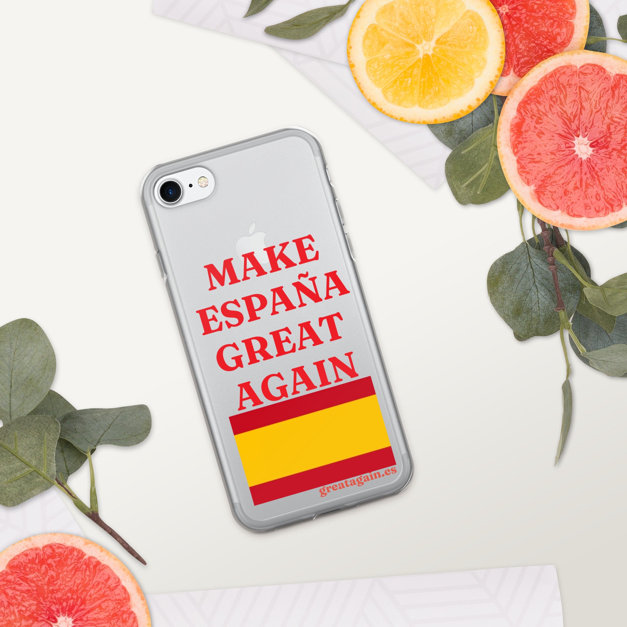Carcasa transparente iPhone® Make España Great Again