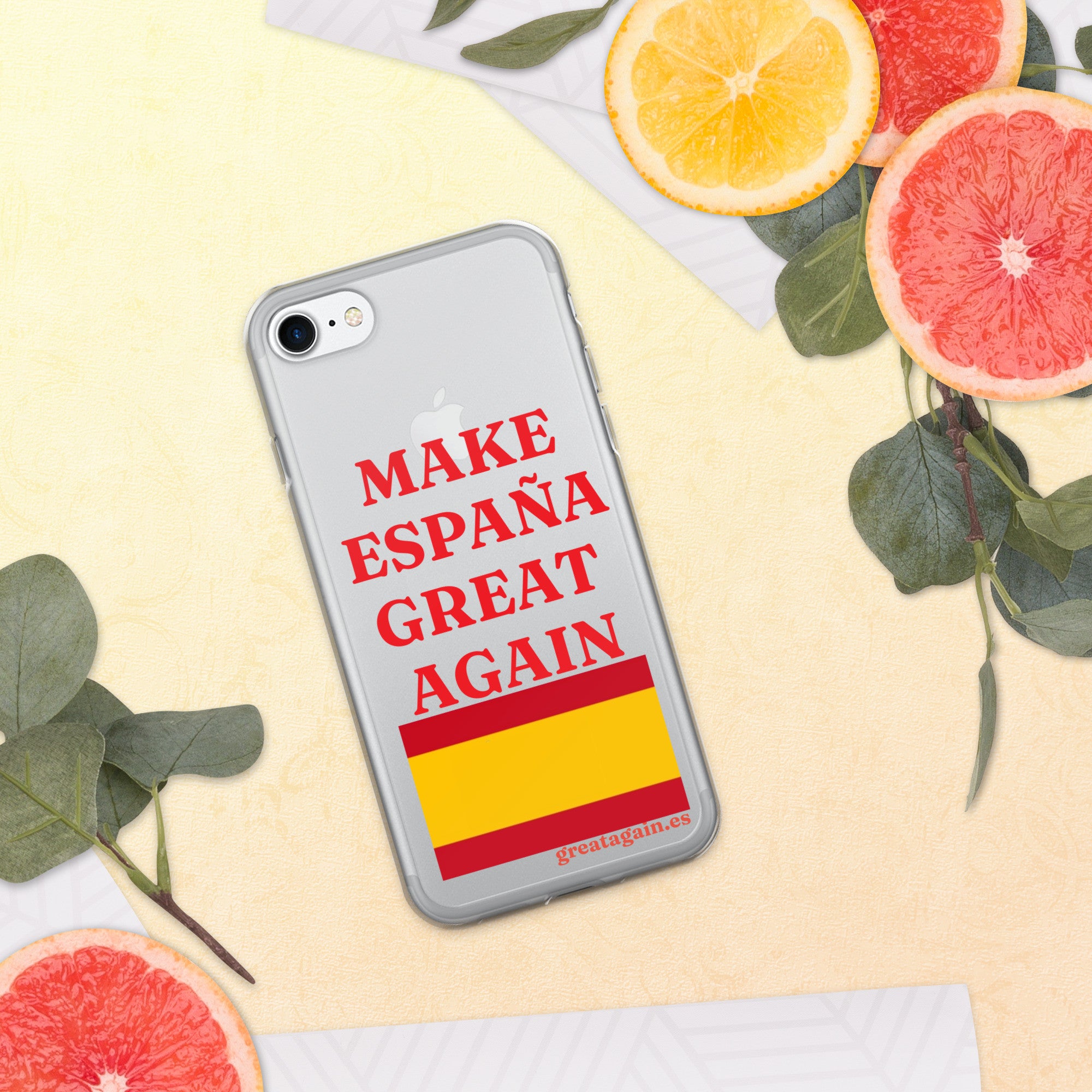 Carcasa transparente iPhone® Make España Great Again