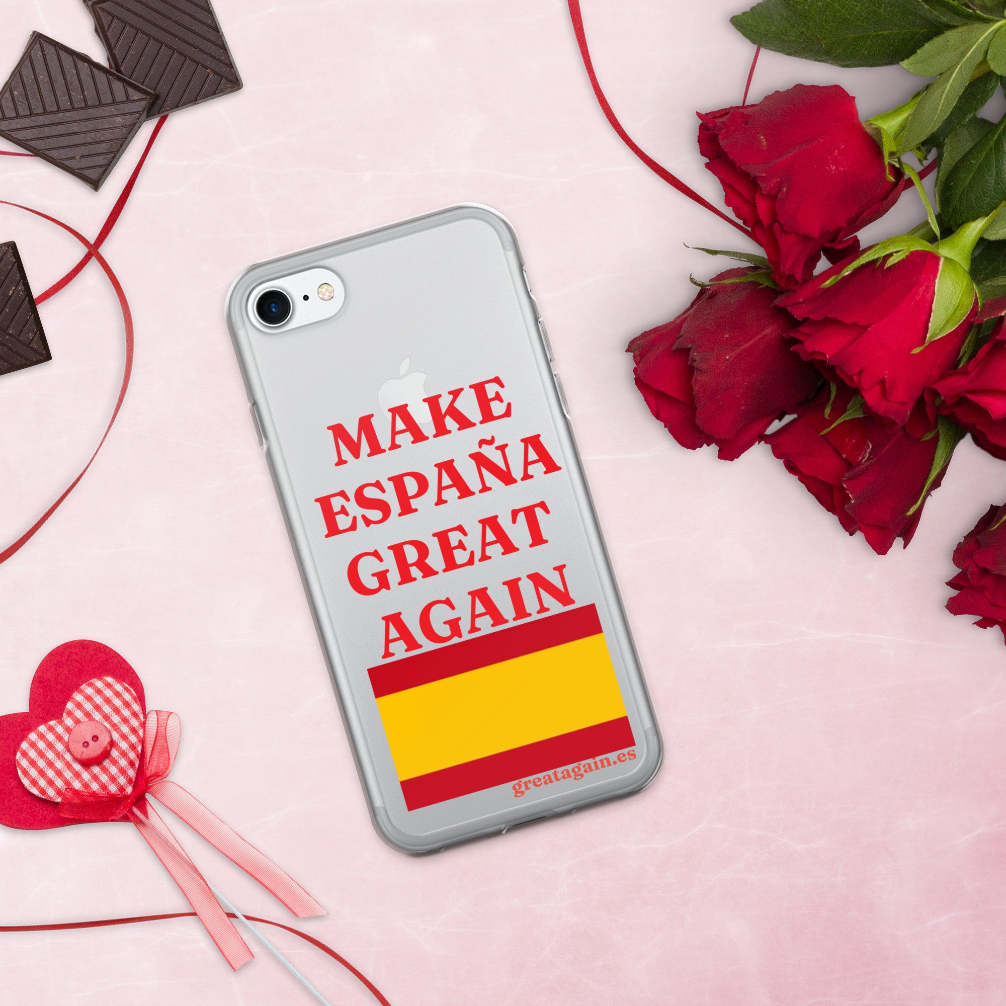 Carcasa transparente iPhone® Make España Great Again