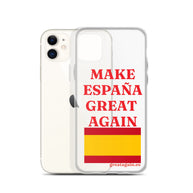 Carcasa transparente iPhone® Make España Great Again