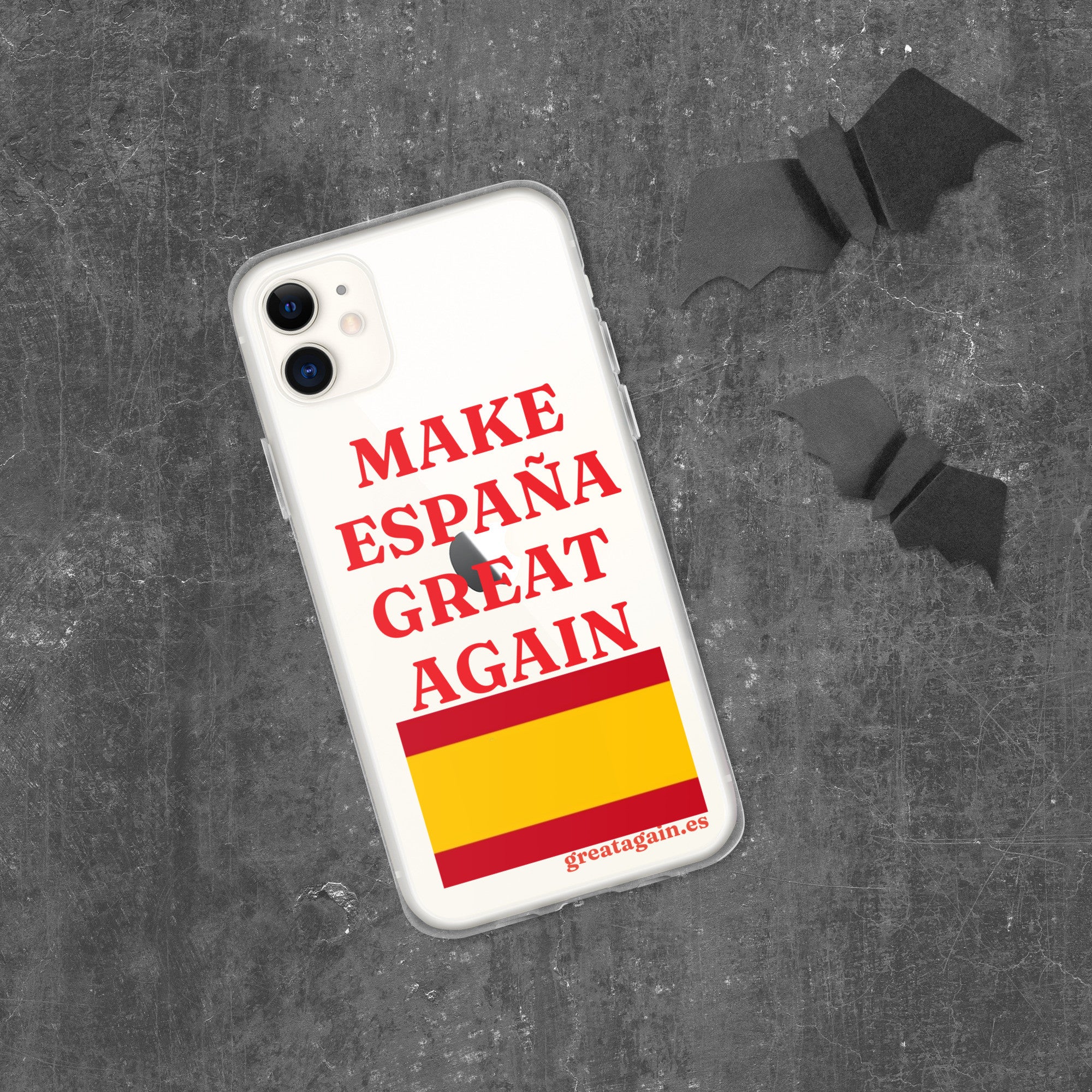 Carcasa transparente iPhone® Make España Great Again