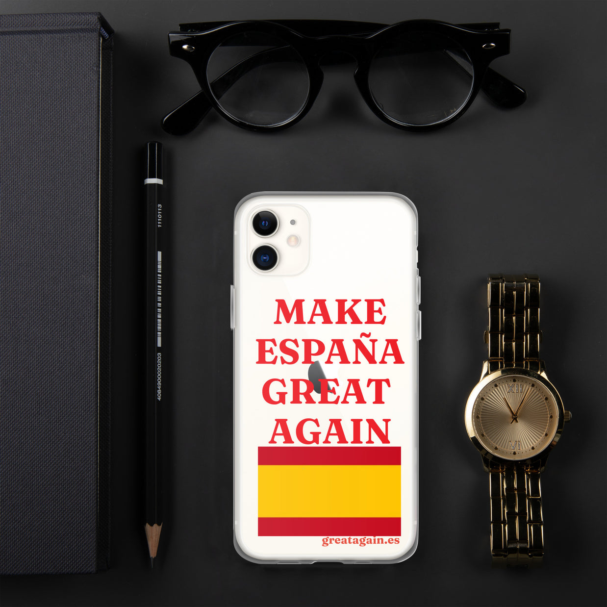 Carcasa transparente iPhone® Make España Great Again