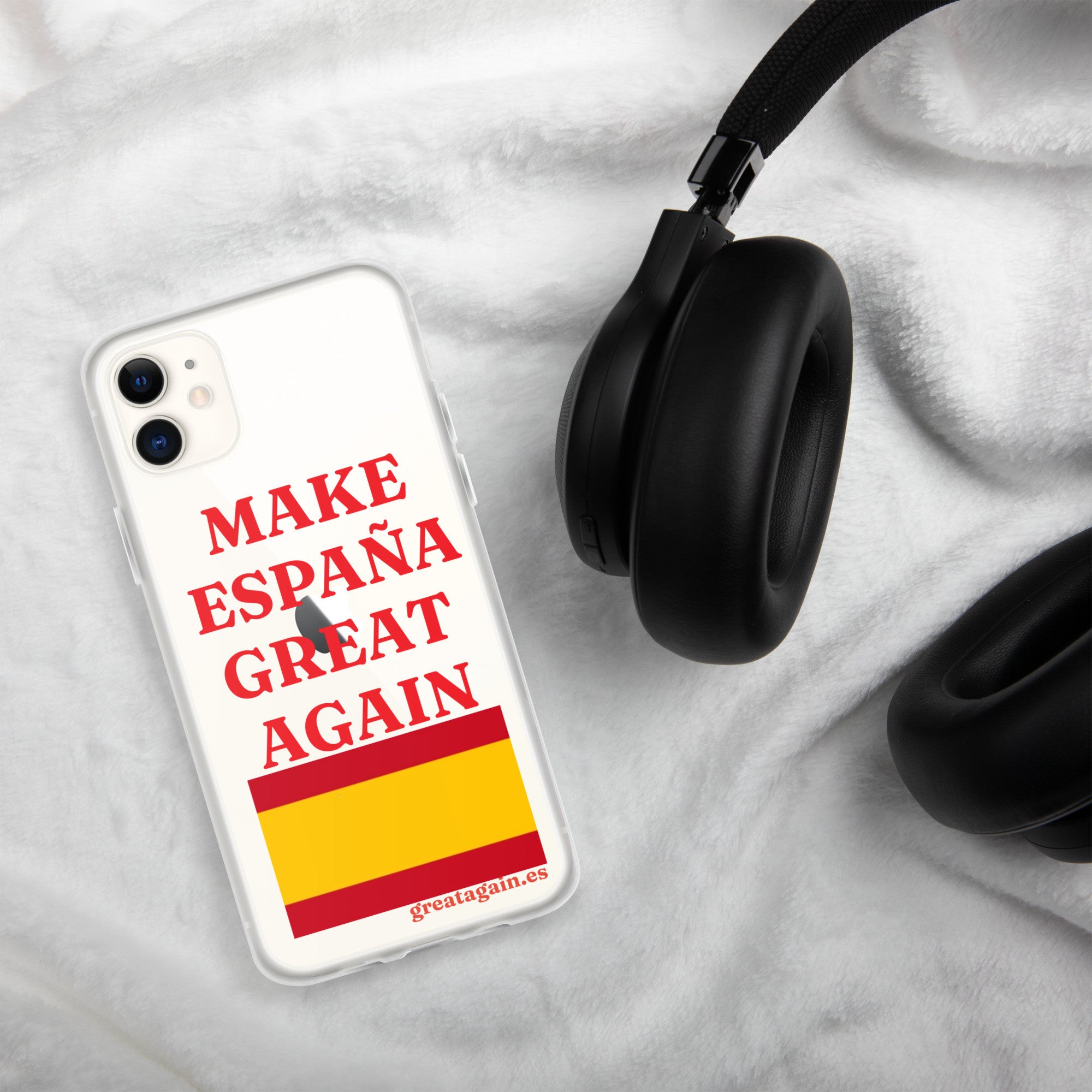Carcasa transparente iPhone® Make España Great Again