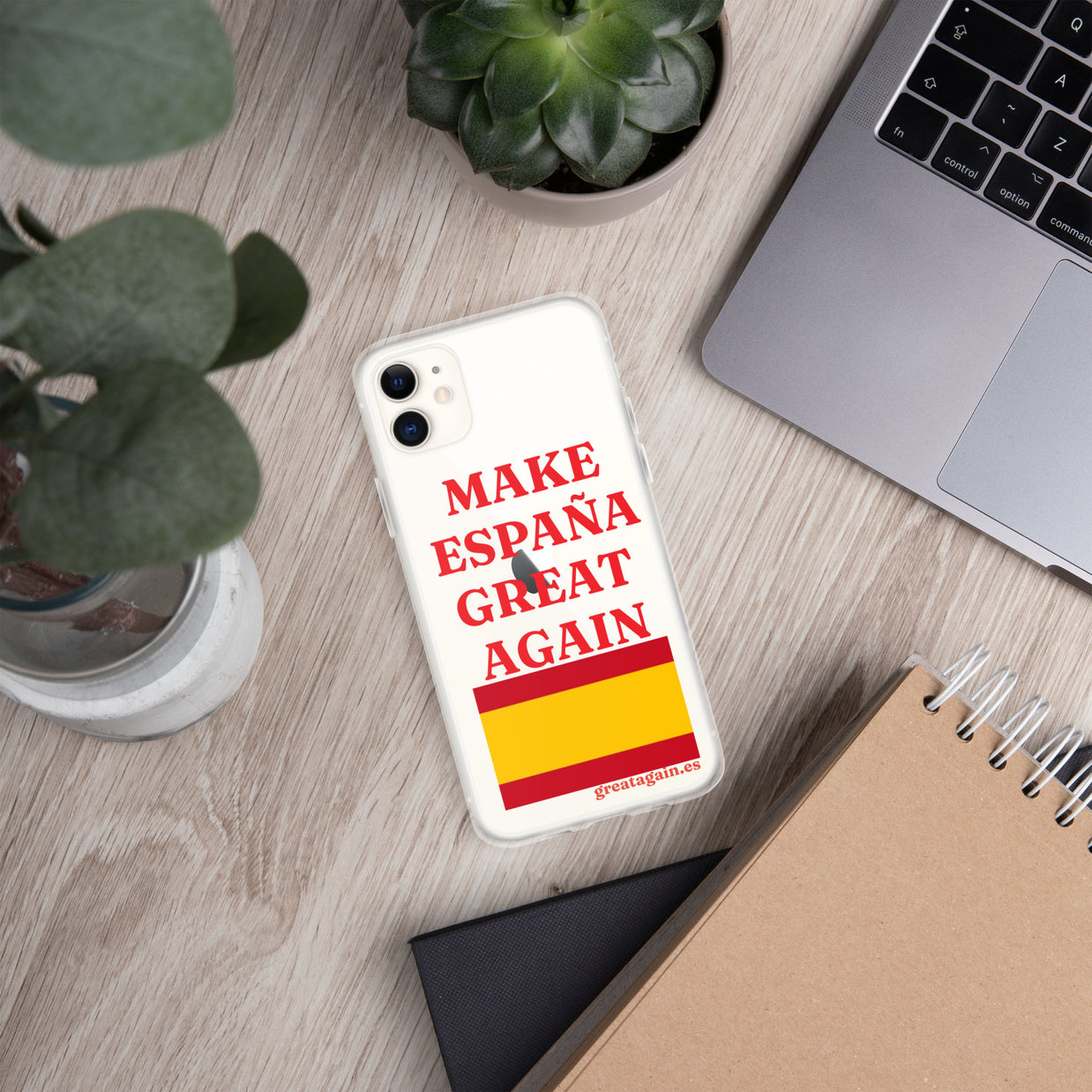 Carcasa transparente iPhone® Make España Great Again