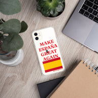 Carcasa transparente iPhone® Make España Great Again
