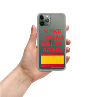 Carcasa transparente iPhone® Make España Great Again
