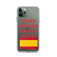 Carcasa transparente iPhone® Make España Great Again